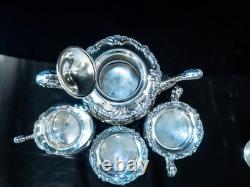 Vintage Silver Plate Tea Set Community Ascot Sheffield Reproduction