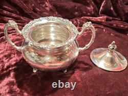 Vintage Silver Plate Tea Set Community Ascot Sheffield Reproduction