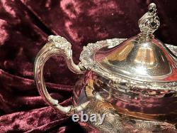 Vintage Silver Plate Tea Set Community Ascot Sheffield Reproduction