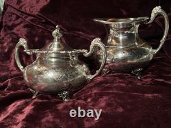 Vintage Silver Plate Tea Set Community Ascot Sheffield Reproduction
