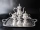 Vintage Silver Plate Tea Set With Tray St. James Eg Webster