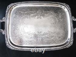 Vintage Silver Plate Tea Set With Tray St. James EG Webster