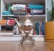 Vintage Silver Plate Teapot On Tilting Stand With Burner