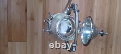 Vintage Silver Plate Teapot on Tilting Stand with Burner