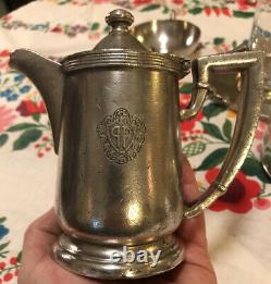 Vintage Silver Plate The Plaza Hotel Coffee Tea Pot 8 Oz New York City 1927