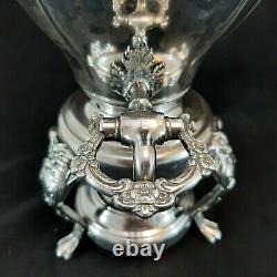 Vintage Silver Plated 20 Samovar Coffee Tea Hot Water/Beverage Urn with Burner