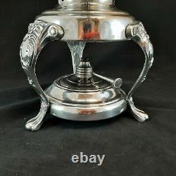 Vintage Silver Plated 20 Samovar Coffee Tea Hot Water/Beverage Urn with Burner