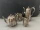 Vintage Silver-plated 4-piece Tea & Coffee Set Ornate Floral Design