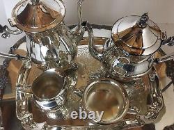 Vintage Silver Plated 5 Piece Tea / Coffee Set