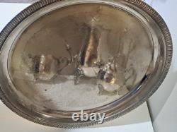 Vintage Silver Plated Coffee/Tea Pot Pitcher Cream Sugar & Tray