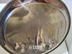Vintage Silver Plated Coffee/Tea Pot Pitcher Cream Sugar & Tray