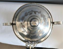 Vintage Silver Plated Tea Press Urn Beautiful, includes rare press piece