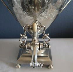 Vintage Silver Plated Tea Press Urn Beautiful, includes rare press piece