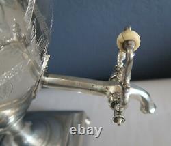 Vintage Silver Plated Tea Press Urn Beautiful, includes rare press piece