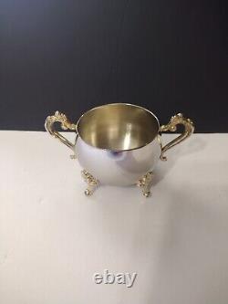 Vintage Silver Plated Tea Set Coffee Service and Tray Set- 5 Pieces