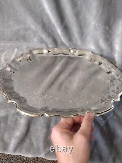 Vintage Silver Plated Tea Set Coffee Service and Tray Set- 5 Pieces