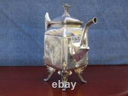 Vintage Silver Tea Set Coffee / Tea Pot Reed & Barton # 2585 Circa 1872 Excellen