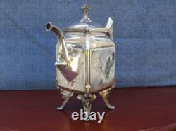 Vintage Silver Tea Set Coffee / Tea Pot Reed & Barton # 2585 Circa 1872 Excellen