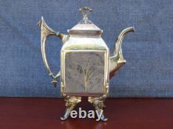 Vintage Silver Tea Set Coffee / Tea Pot Reed & Barton # 2585 Circa 1872 Excellen
