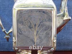 Vintage Silver Tea Set Coffee / Tea Pot Reed & Barton # 2585 Circa 1872 Excellen