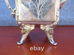 Vintage Silver Tea Set Coffee / Tea Pot Reed & Barton # 2585 Circa 1872 Excellen