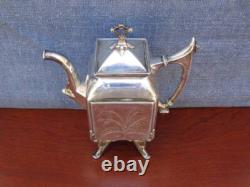 Vintage Silver Tea Set Coffee / Tea Pot Reed & Barton # 2585 Circa 1872 Excellen