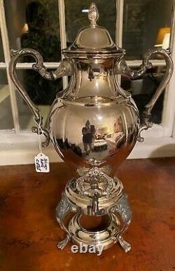 Vintage Silverplate Coffee/tea Urn/samover By Sheridan