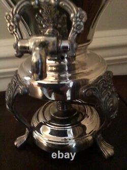 Vintage Silverplate Coffee/tea Urn/samover By Sheridan