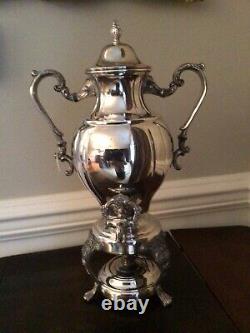 Vintage Silverplate Coffee/tea Urn/samover By Sheridan