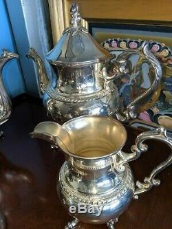 Vintage Silverplate (Silver on Copper) Tea Set by Birmingham