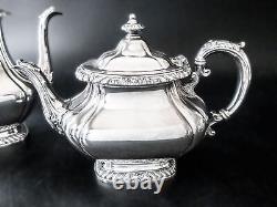 Vintage Silverplate Tea Set Coffee Service Gorham Shell And Gadroon