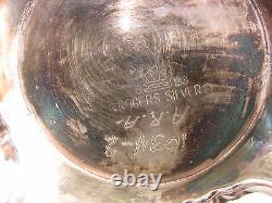 Vintage Silverplate Tea Set Coffee Service Serving Tray Tea Pot Cream Sugar Bowl