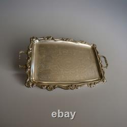 Vintage Silverplated 5 Piece Coffee/Tea Set Pre-owned, Towle, with tray. L New