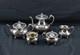 Vintage Silverplated Community Ascot Sheffield 5 Pc Coffee And Tea Serving Set