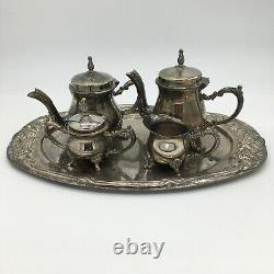 Vintage Simply Tiffany Taite Silver Plate Children's Coffee Tea Service Set