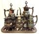 Vintage Six (6) Piece Meridian Quadruple Silver Plate Coffee/tea Service Set