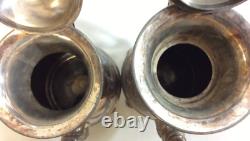 Vintage Six (6) Piece MERIDIAN Quadruple Silver Plate Coffee/Tea Service Set