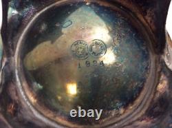 Vintage Six (6) Piece MERIDIAN Quadruple Silver Plate Coffee/Tea Service Set