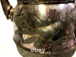 Vintage Six (6) Piece MERIDIAN Quadruple Silver Plate Coffee/Tea Service Set