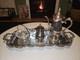 Vintage Tea, Coffee W Heirloom Tray 5 Pieces Set Poole Silverplate Co