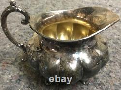 Vintage Tea Set Community Silver Plate Melon Canada 0201/0202/0203