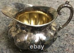 Vintage Tea Set Community Silver Plate Melon Canada 0201/0202/0203