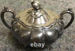 Vintage Tea Set Community Silver Plate Melon Canada 0201/0202/0203