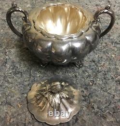 Vintage Tea Set Community Silver Plate Melon Canada 0201/0202/0203