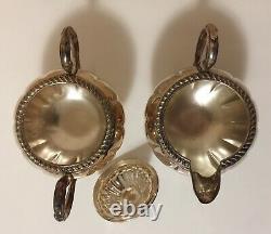 Vintage Tea Set Silverplate Melon Shape English Silver Mfg Company USA Heavy