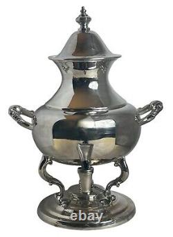 Vintage Tea Urn Primrose Silver Plate Coffee Hot Water Beverage Dispenser
