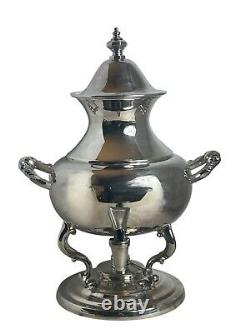 Vintage Tea Urn Primrose Silver Plate Coffee Hot Water Beverage Dispenser