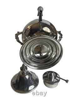 Vintage Tea Urn Primrose Silver Plate Coffee Hot Water Beverage Dispenser