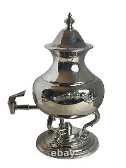 Vintage Tea Urn Primrose Silver Plate Coffee Hot Water Beverage Dispenser