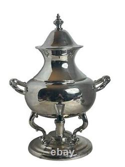 Vintage Tea Urn Primrose Silver Plate Coffee Hot Water Beverage Dispenser